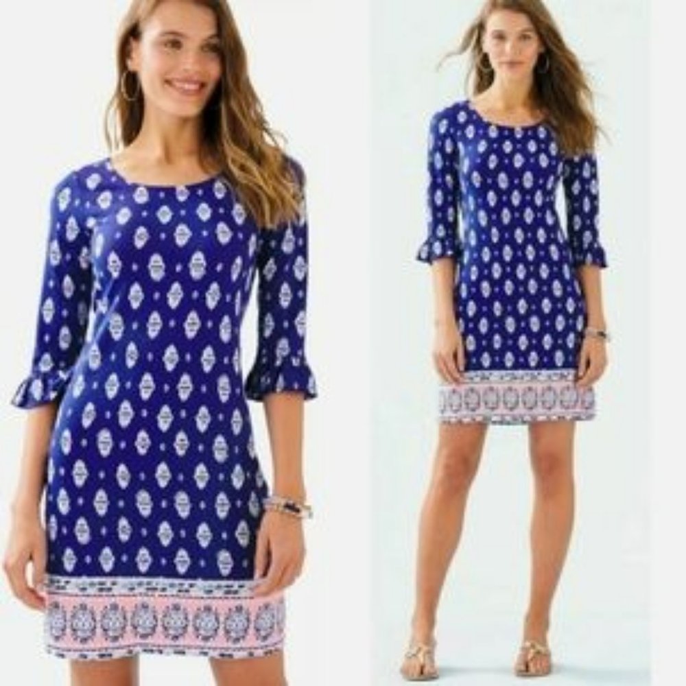 Lilly Pulitzer Sophie Ruffle Dress Lapis Lazuli